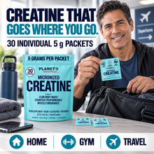 Load image into Gallery viewer, Planet 3 Micronized Creatine Packets, 5 Grams per packet, Unflavored