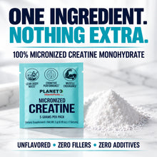 Load image into Gallery viewer, Planet 3  Micronized Creatine Packets, 5 Grams per packet, Unflavored
